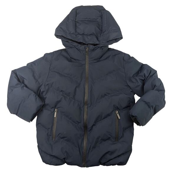 Zara Boys Navy Heat Sealed Puffer Coat
